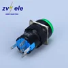 5 pins green round button normal closed normal open 16mm illuminated LED 12 volt 24V push button switch