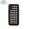 Punk Style Novelty Rivet Shape PU Leather Cell Phone Case For iphone
