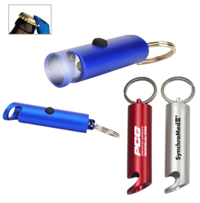 Factory Price Aluminum Mini Keychain Promotion 3 Led Keychain