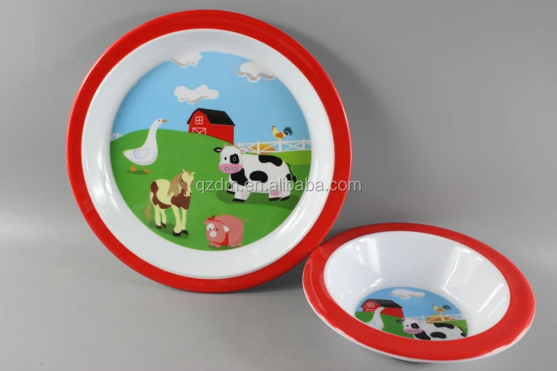 Melamine Kids Plate and Bowl Foodgrade
