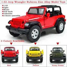 High Simulation 1 32 Pull Back Jeep Wrangler Rubicon Zinc Alloy Diecasts Model Toy Vehicles With
