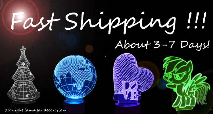 fast shipping-3D lamp