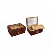 Prestige Import Group Berkeley II Two Tone Glass Top Humidor with External Hygrometer