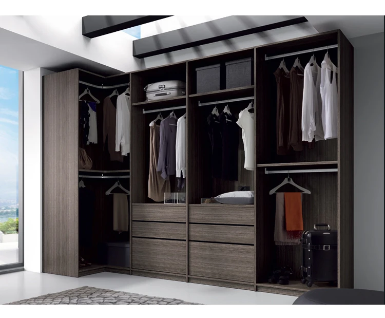 Fashion House Home Furnishing L Shaped Bedroom Furniture Wardrobe