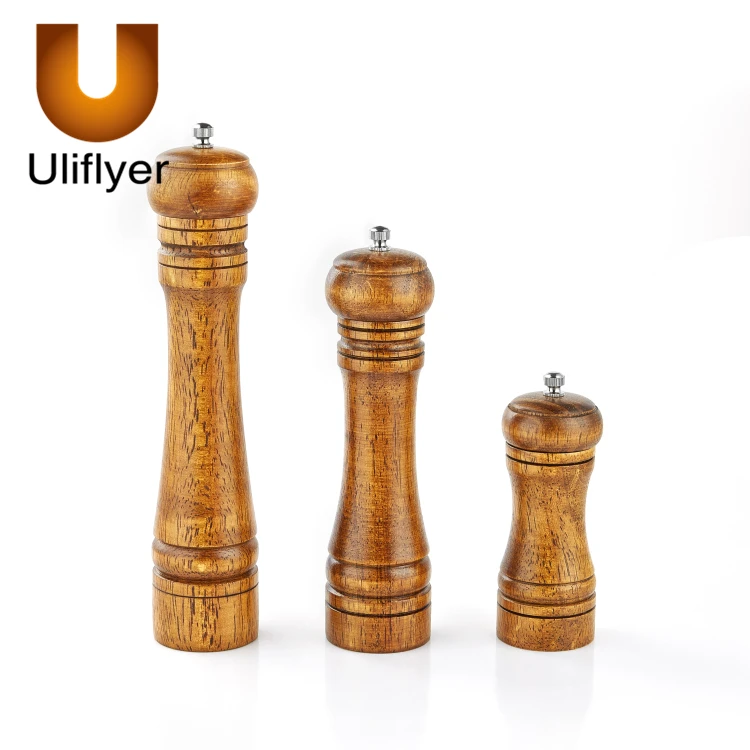 Manual Oak Wood Salt And Pepper Mill Buy Wood Pepper Mill,Salt Pepper