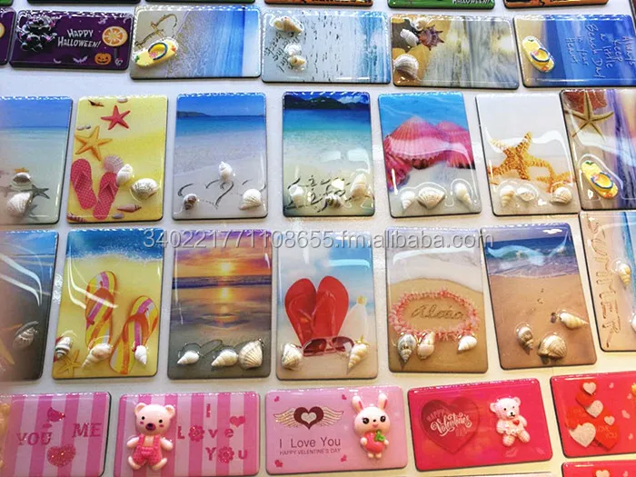 Epoxy fridge magnets