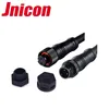 M12 series waterproof 3 pin circular plastic plug and socket connector IP68