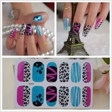 Y029 Bling Auto Adhesive Shimmering 3d Pure Silver Nail Art Polish Christmas Nails Stickers Wholesale