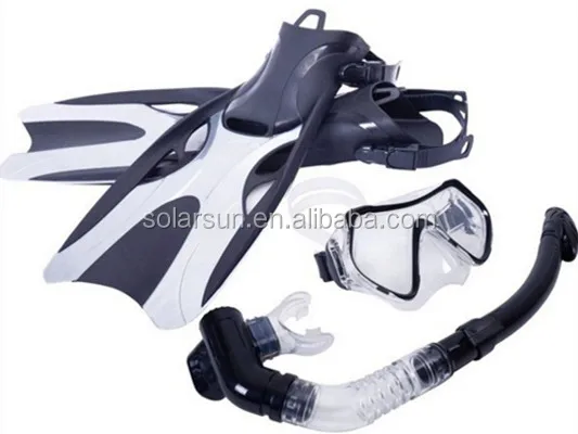 Anti-fog tempered glass snorkelling mask scuba diving dive snorkel