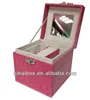 custom leather wholesale china velvet logo printed cosmetic box jewelry