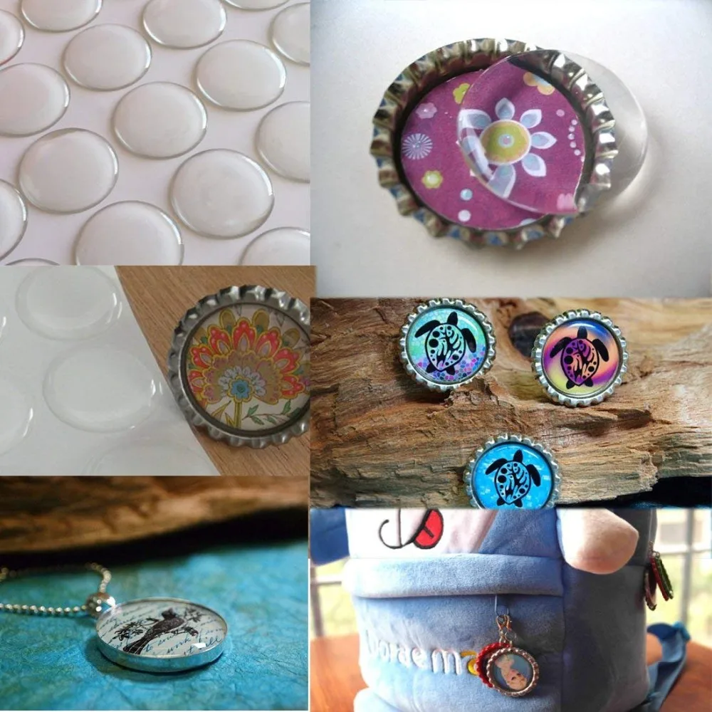 Custom Vinyl Epoxy Stickers Clear Dome Resin Epoxy Stickers Self