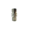 Stainless steel screw 1/2'' npt flat face super high pressure hydraulic quick coupling