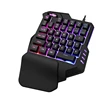 2019 New Style One-hand Gaming LED Keyboard,35keys backlight Wholesale Keyboard