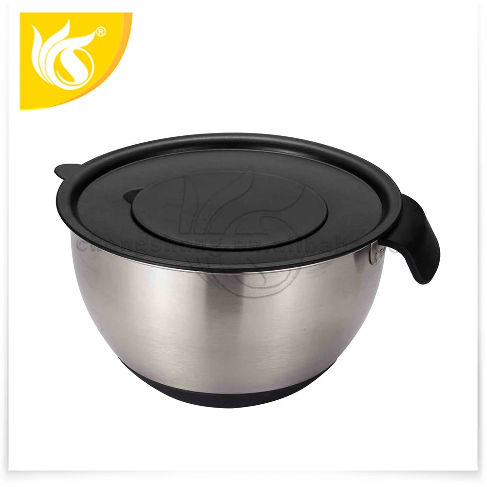 stainless steel mixing bowls with rubber base