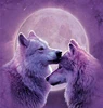 New designed oem service 40*40cm wolf 5d diamond painting diy