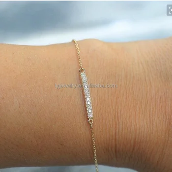 thin gold chain bracelet