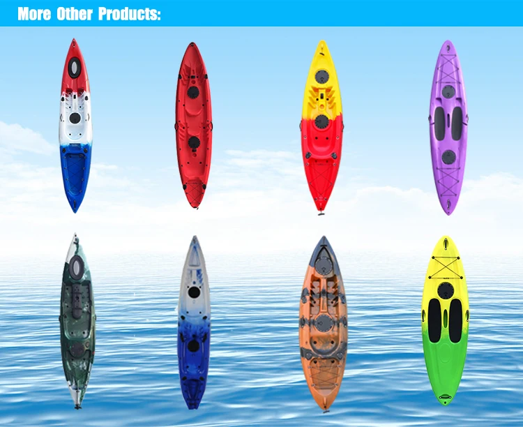 New style wholesale fishing canoe cheap plastic kayak boats sale