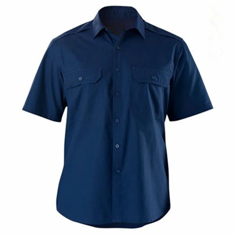 Cheap Breathable Short Sleeve High Quality Custom Mechanic Work Shirts ...
