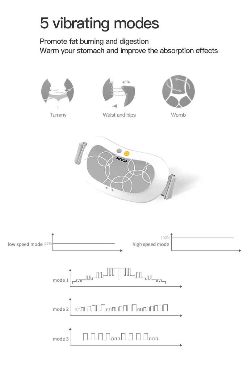 Perfect use vibrating electric fat burning Slimming massage belts