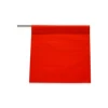 18"*18" Vinyl or Mesh polyester Safety Flag Orange /red with wooden pole for heavy truck