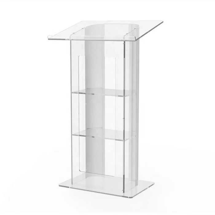 Clear Acrylic Plexiglass Podium Curved Sides Pulpit Lectern Conference1_.jpg