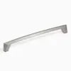 Brushed aluminium nickel drawer pull