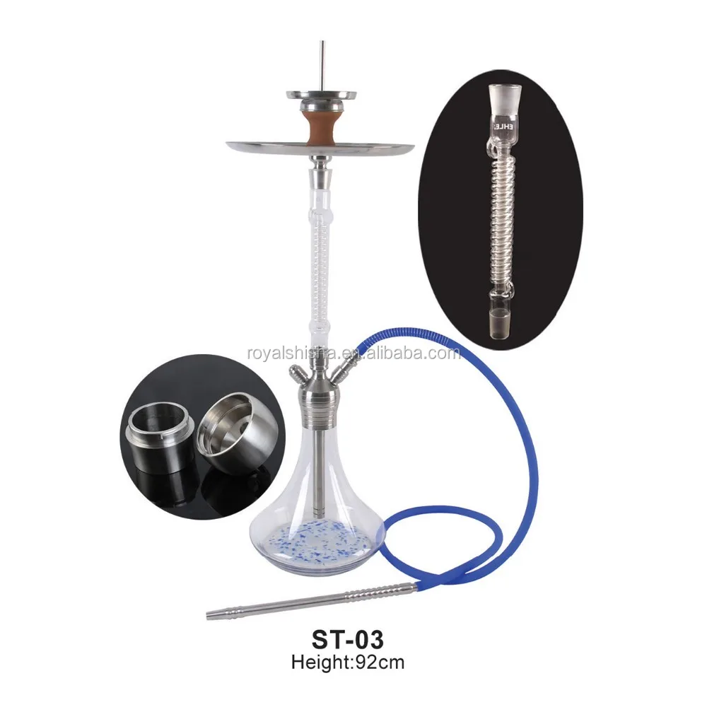 2020 Europe Wholesale Glass Amy Deluxe Click System Wood Shisha Hookah