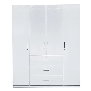 6 Door Design White Cream Wardrobe With Laminate Buy 6 Door