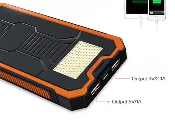 CASUN shenzhen consumer electronics manufacturers 10000mah waterproof mobile phone power portable solar power bank - ANKUX.COM