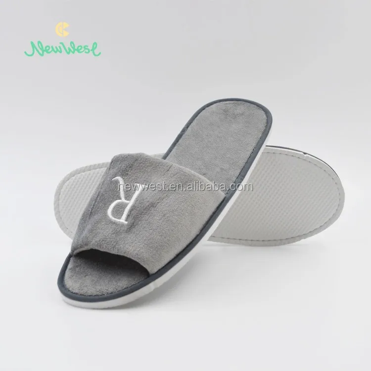 Hospital Disposable Towel Slippers with Antiskiding sole, View