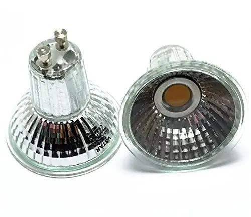 Vstar LED 5W GU10 Dimmable Bulb,COB LED Bulb,50W Equivalent,Glass 520lm 3000K Recessed Lighting Warm White LED GU10 Bulb,Track Lighting,Unique the Patented LED Spotlight,GU10 MR16 LED Bulb (2 Pack)