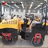 1 ton machine weight vibratory road roller with diesel engine