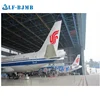 Light steel long span space frame fabric small or customized prefab portable aircraft airplane hangar roof cover structure roof