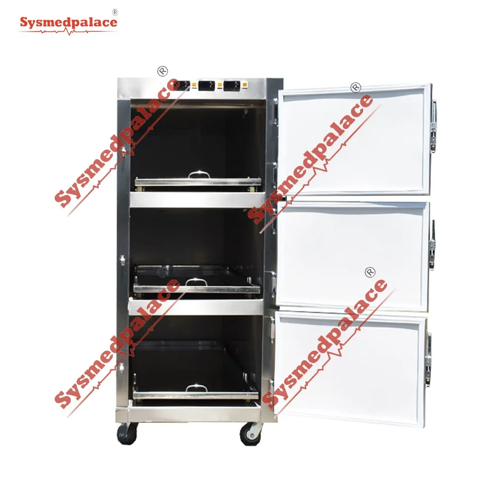 3 Doors Refrigerator Freezer Mortuary Rack Bakery Machines
