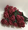 65cm Artificial EVA Foam Rose Flowers Single Long Stem Spray