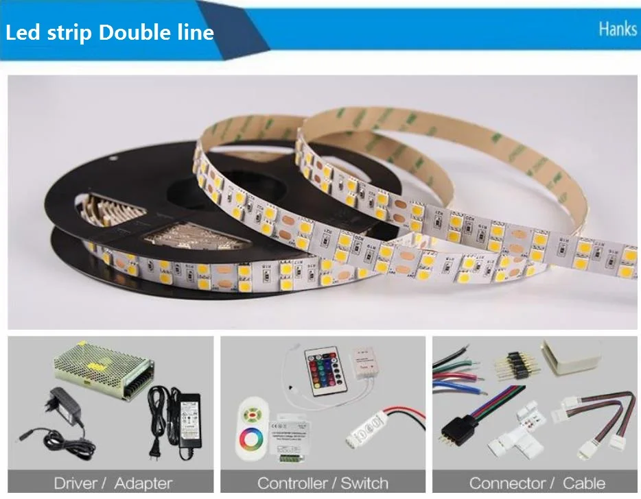 2017 hot sell 3 year warranty 3528SMD 60led 12V /24V Waterproof-IP65 day white LED STRIP