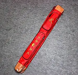 Absolutely royal mountain red serie embroidered thickened single word Taiji sword sets of bunk bags sword tai chi sword martial arts sword bag Oxford cloth bags knife package