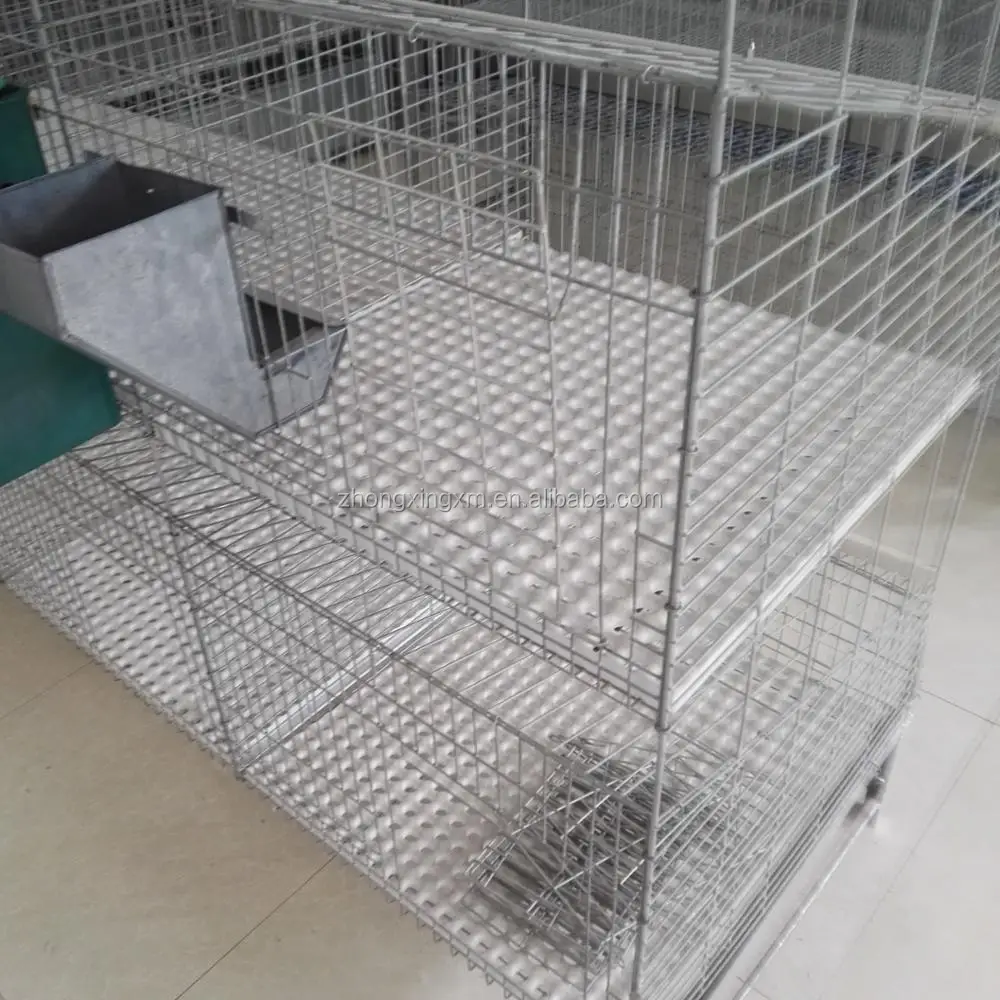 galvanized rabbit cages