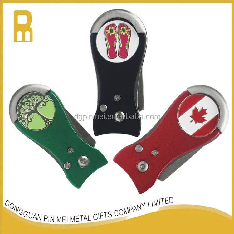 Switchblade Divot Repair Tool/ Pitchfork Stainless Steel Personalized