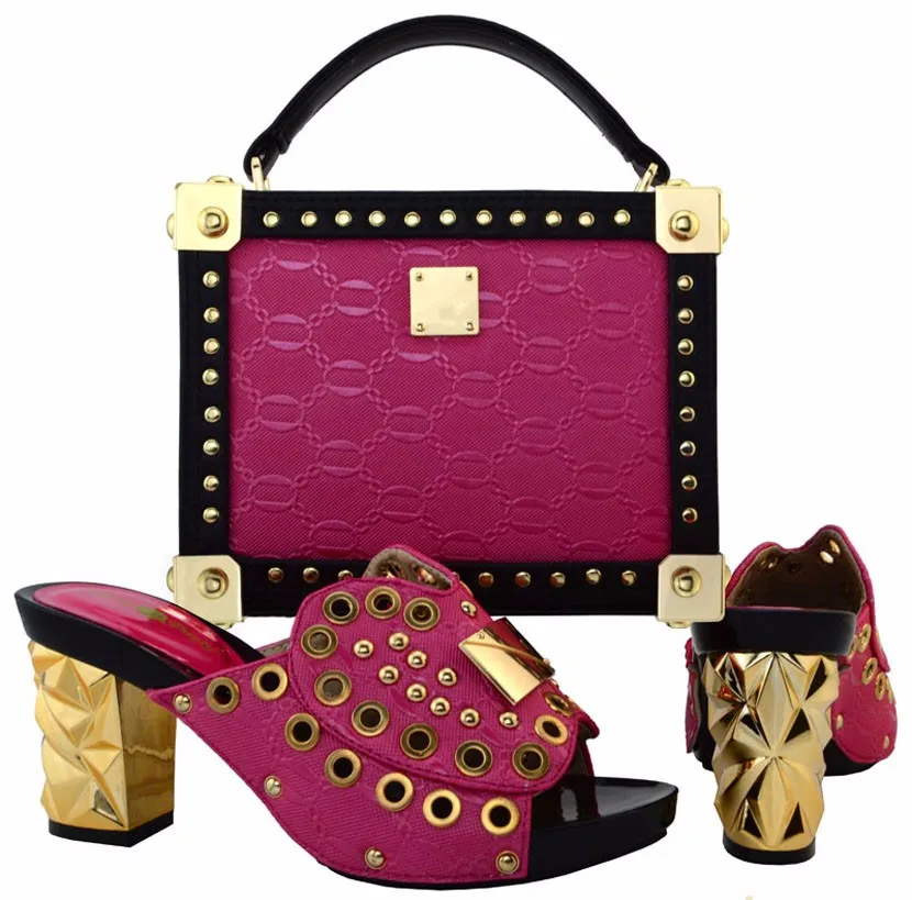 Italian Matching Shoe And Bag Set/african Wedding Shoe And Bag Set