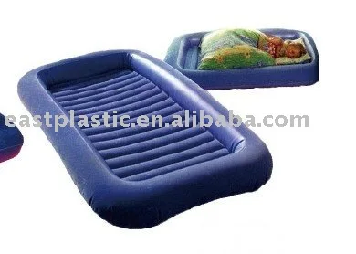
sleeping blue air mattress 