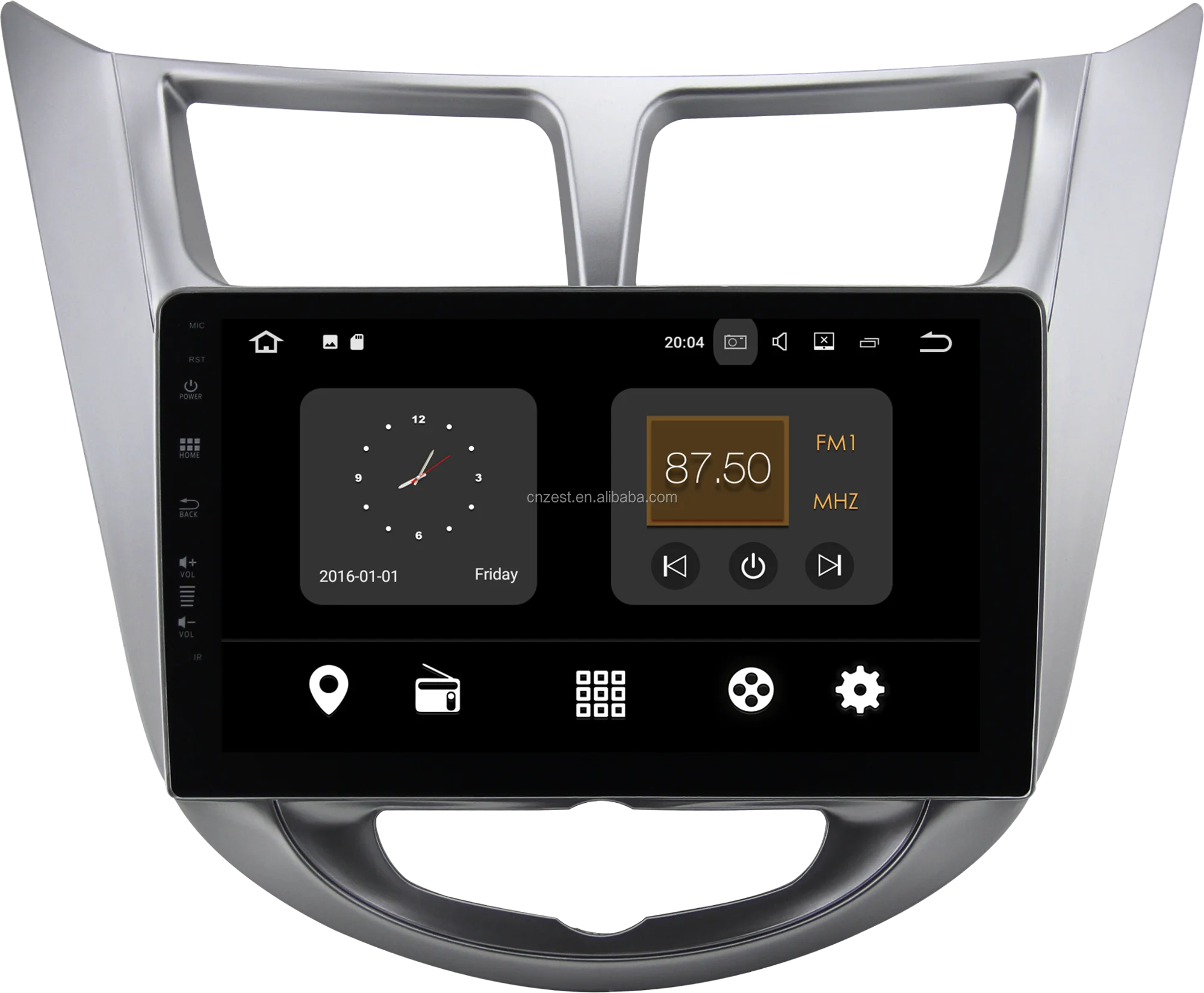 10.1 Inch Car Audio System For Hyundai Verna Accent 20112016 With