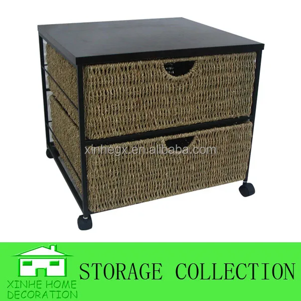 Seagrass 2 Drawer Storage Unit With Wheels Buy Storage Unit