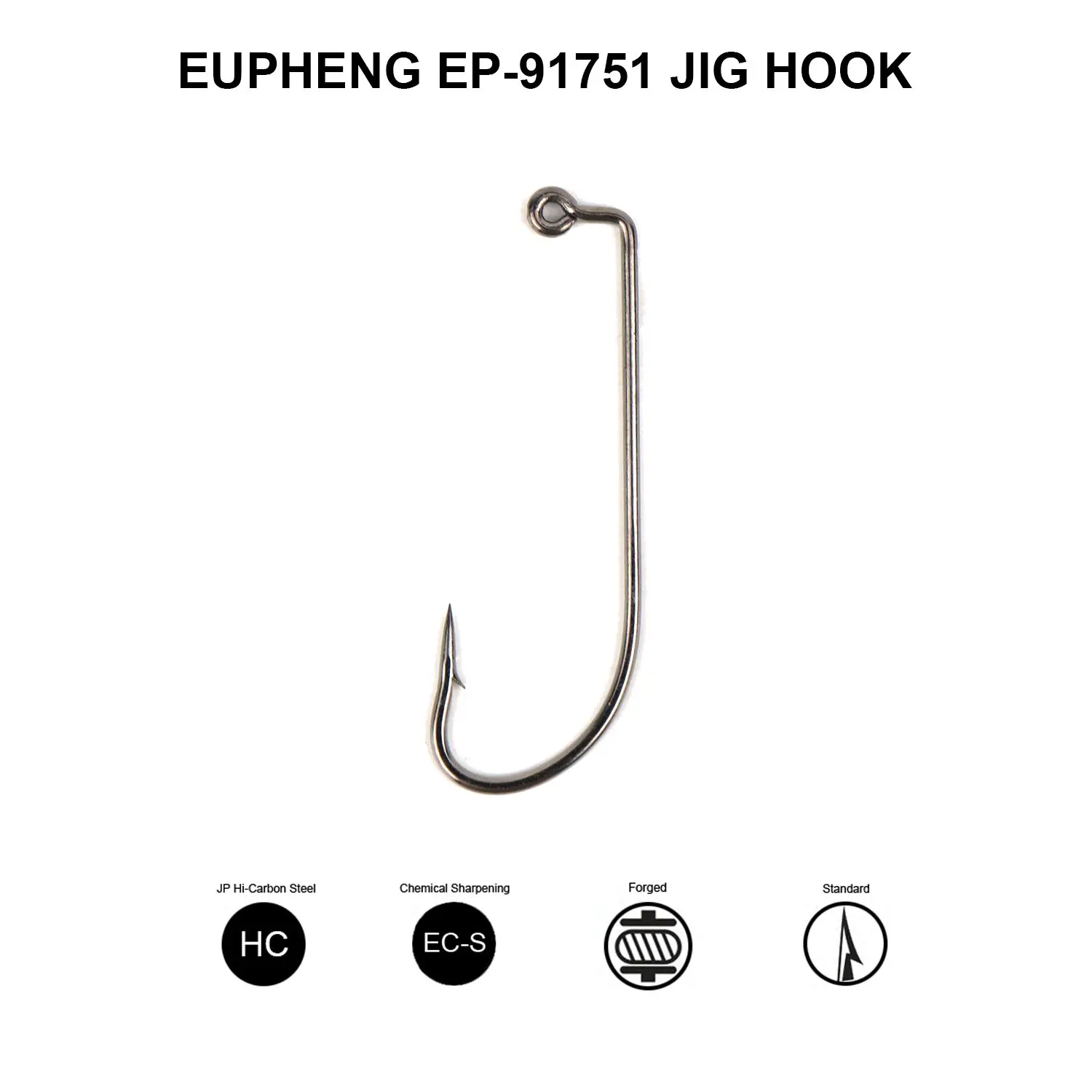 Eupheng Ep91751 Premium O'shaughnessy Jig Fishing Hooks 90 Degree Pro