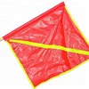 custom thick durable orange pvc marking glowing reflective mine safety flag