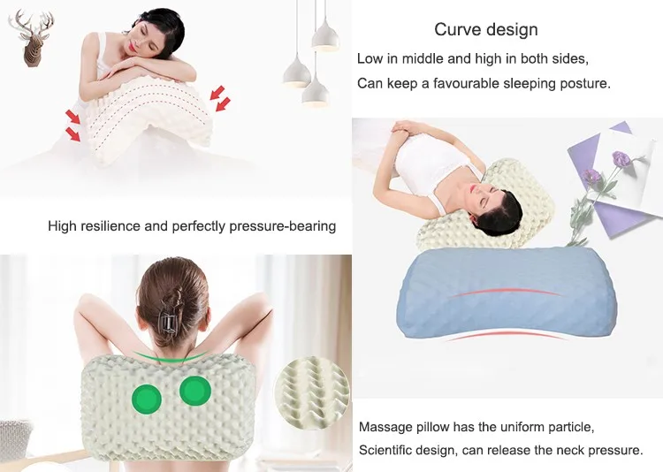 Durian Shape Dunlop Process Latex Foam Pillow With Bamboo Cover Buy