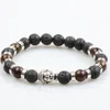 wholesale high quality mens accessories buddha jewellery lava beads bracelet 2019
