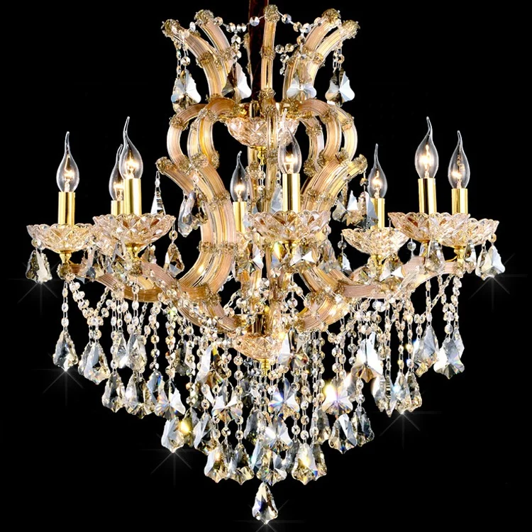 Glass Arms Hanging Asfour Crystal Lighting Elegant Ceiling Lamp Modern Pendant Light Luxury Maria Theresa Chandelier CZ6032/8