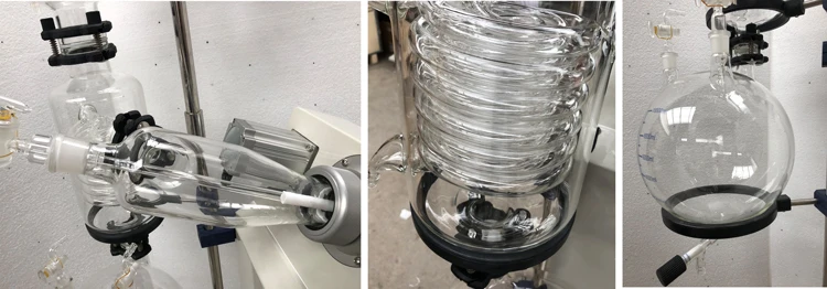 20l Rotovap Price of Rotary Evaporator Extraction Distillation Device Glass Reactor  