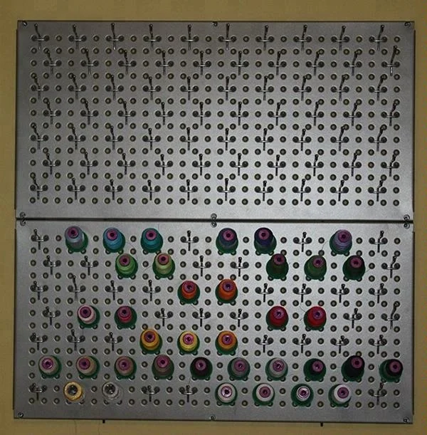 Metal Pegboard Display Rack Peg Board Cart Hooks Customer Logo Wood